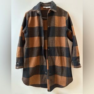 BB Dakota Plaid Brown and Black Jacket